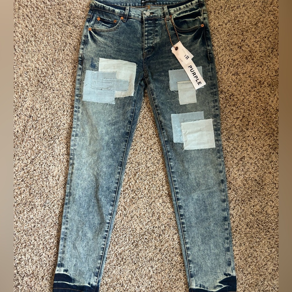 Purple jeans